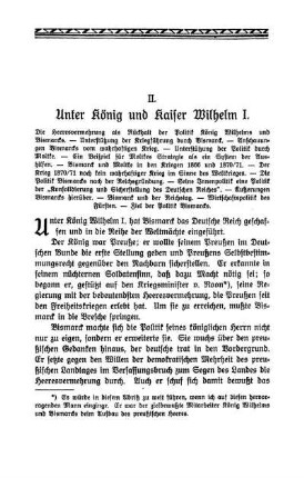 II. Unter König und Kaiser Wilhelm I.