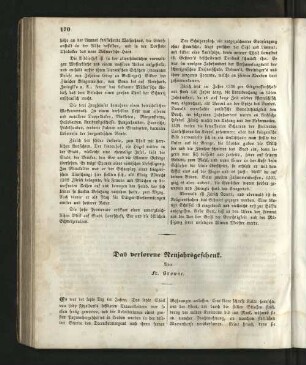 Das verlorene Neujahresgeschenk.