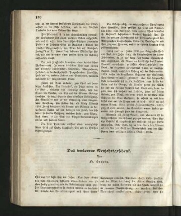 Das verlorene Neujahresgeschenk.