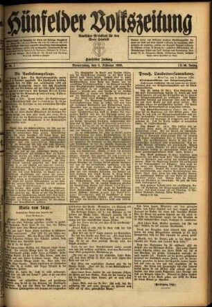 Ausgabe vom Donnerstag, den 05. Februar 1920.