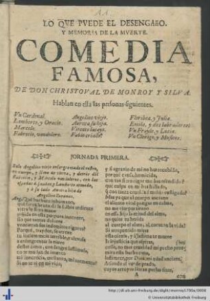 Lo Que Puede El Desengaño, Y Memoria De La Muerte