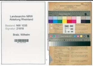 Entnazifizierung Wilhelm Bratz , geb. 16.04.1910 (Steiger)
