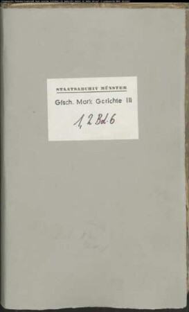 Belege zum Hypothekenbuch des Amts Iserlohn