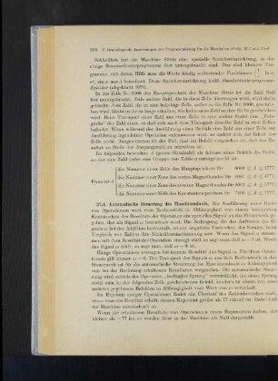 27.4. Automatische Steuerung des Maschinenlaufs.