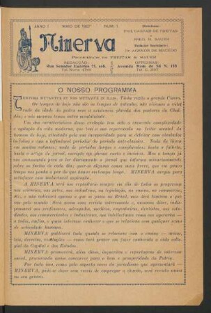O nosso programma