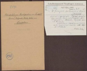 Bestandserhebung und Beschlagnahme von Kautschuk, Guttapercha, Balata, Asbest u.ä. (Einzelfälle)