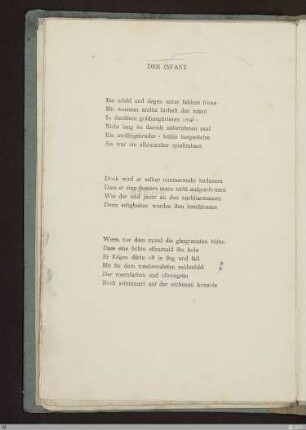 Der Infant : [SW II: h2(Hymnen)]; [SW II, S. 26/107]