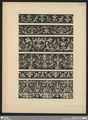 Decorations-Motive zum allgemeinen Gebrauch. Bordüren mit Arabesken