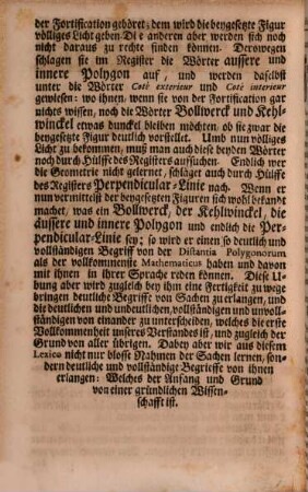 Mathematisches Lexicon : Darinnen die in allen Theilen der Mathematick üblichen Kunst-Wörter erkläret, und Zur Historie der Mathematischen Wissenschafften dienliche Nachrichten ertheilet, Auch die Schrifften, wo jede Materie ausgeführet zu finden, angeführet werden