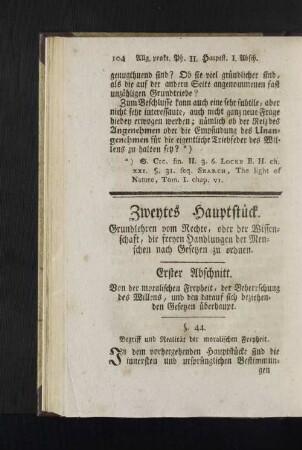 Zweytes Hauptstück.