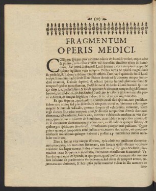 Fragmentum Operis Medici.