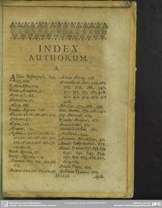 Index Authorum