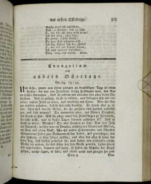 Evangelium am andern Ostertage. - Evangelium am Sonntage Quasimodogeniti.