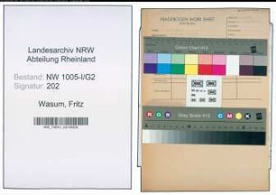 Entnazifizierung Fritz Wasum , geb. 22.10.1903 (Schweisser)