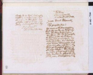 Schreiben an Ernst Wasmuth (Brief)
