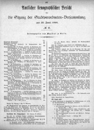 No 19, 23. Juni 1898