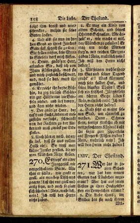 LXIV. Der Ehestand. - LXV. Das Greisen-Alter.