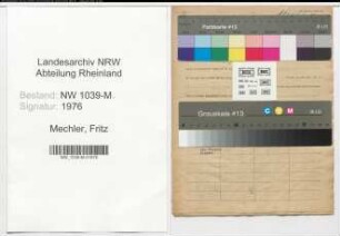 Entnazifizierung Fritz Mechler , geb. 00.00.0000 (Justizbeamter)