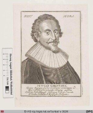 Bildnis Hugo Grotius (eig. Huig de Groot)