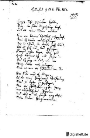 1386: Brief von Anna Louisa Karsch an Herzog ??