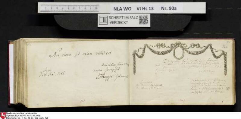 Stammbuch des Ernst Philipp Ludwig Zellmann (1763-1795) aus
                           Braunschweig