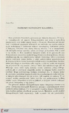 4: Problemy ikonografii Malakbela