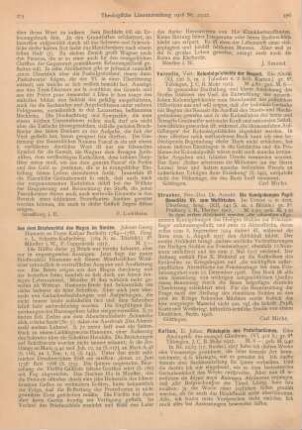 276 [Rezension] Strucker, Arnold, Die Kundgebungen Papst Benedikts XV. zum Weltfrieden