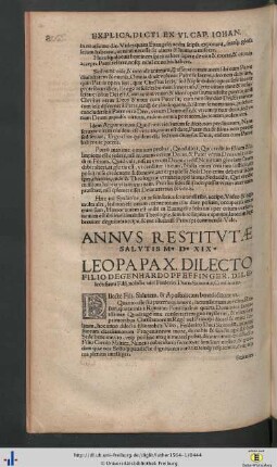 Annus Christi M.D.XIX.