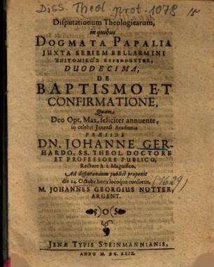 De Baptismo Et Confirmatione