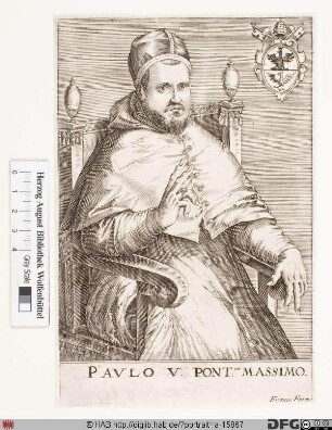 Bildnis Papst Paul V. (Camillo Borghese) (reg. 16. 5. 1605 - 28. 1. 1621)