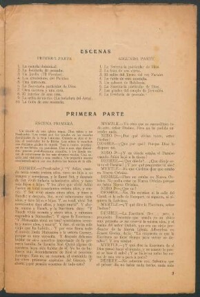 Primera parte : Escena primera