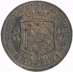 Münze, 1/6 Taler, 1740