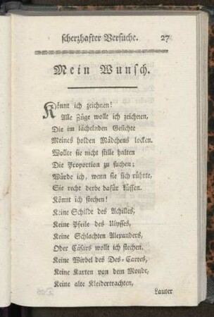 Mein Wunsch