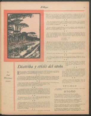 Diatriba y crisis del otoño