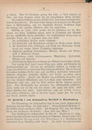 33. Friedrich I. von Hohenzollern, Kurfürst in Brandenburg.