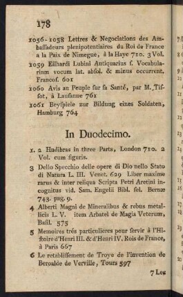 178-214, In Duodecimo