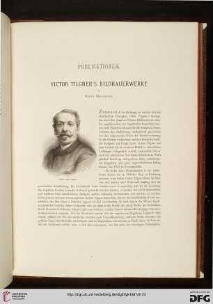 Victor Tilgner's Bildhauerwerke
