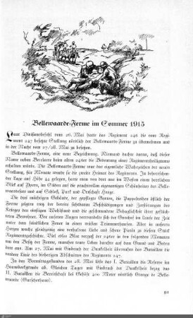 Bellewaarde-Ferme im Sommer 1915