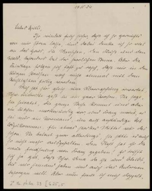 Brief von Edith Rosenzweig an Margrit Rosenstock-Huessy