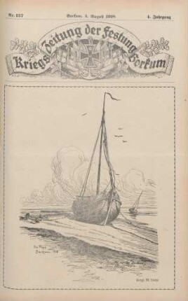 4.1918: Kriegszeitung der Festung Borkum