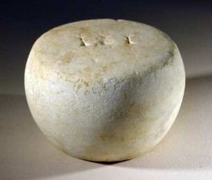 Gewicht aus weißem Marmor mit Wertangabe III