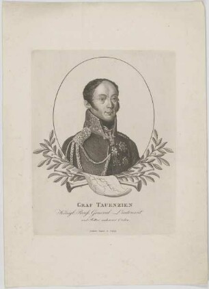 Bildnis des Friedrich Bogislaw Emanuel Tauenzien von Wittenberg