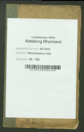Klevische landständische Angelegenheiten betr