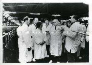 Erich Honecker besucht die Landwirtschaftliche Kooperation Dedelow