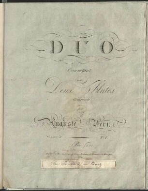 Duo concertant pour 2 flutes : œuvre 5 - no. 1