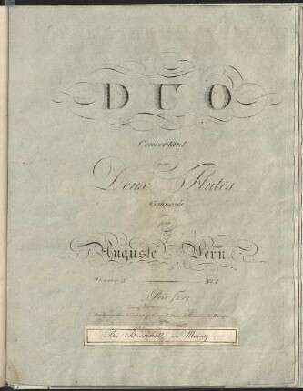 Duo concertant pour 2 flutes : œuvre 5 - no. 1