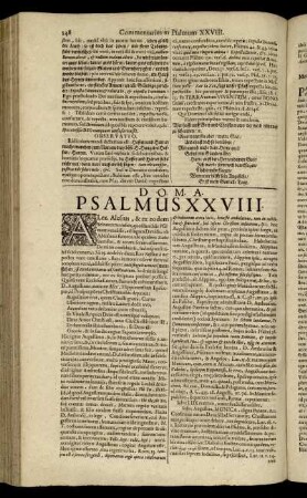 Psalmus XXVIII. - Psalmus XXXII.