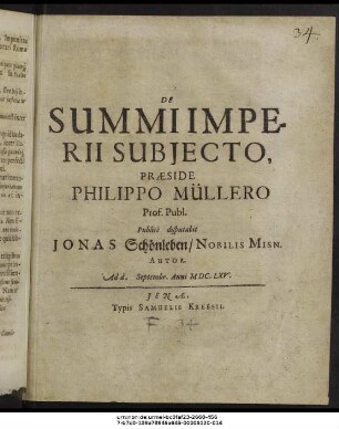De Summi Imperii Subiecto