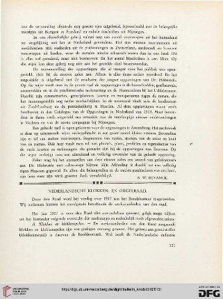 2.Ser. 11.1918: Nederlandsche Klokken- en Orgelraad
