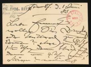 Brief an Emma Brandes : 01.06.1885